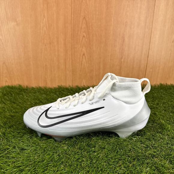 Nike Air Zoom Vapor Pro 1 White Black Football Cleats FB3298-100 Men\'s Size 8